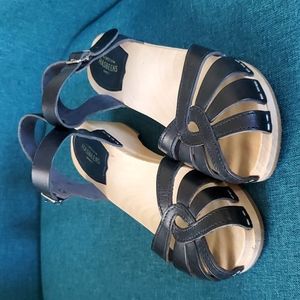 Swedish Hasbeens Cross-Strap Debutant Sandals